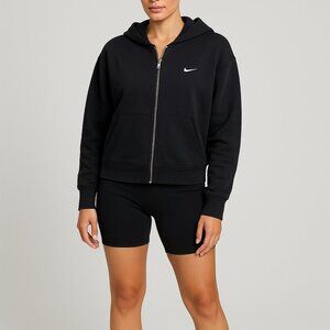 Nike Full Zip Hoodie Black Size 1X | Essential Activewear Sweatshirt